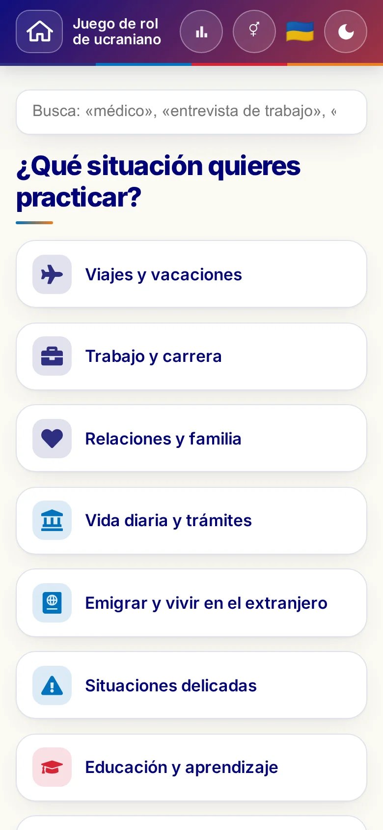 Móvil: los mundos temáticos de los juegos de rol.
