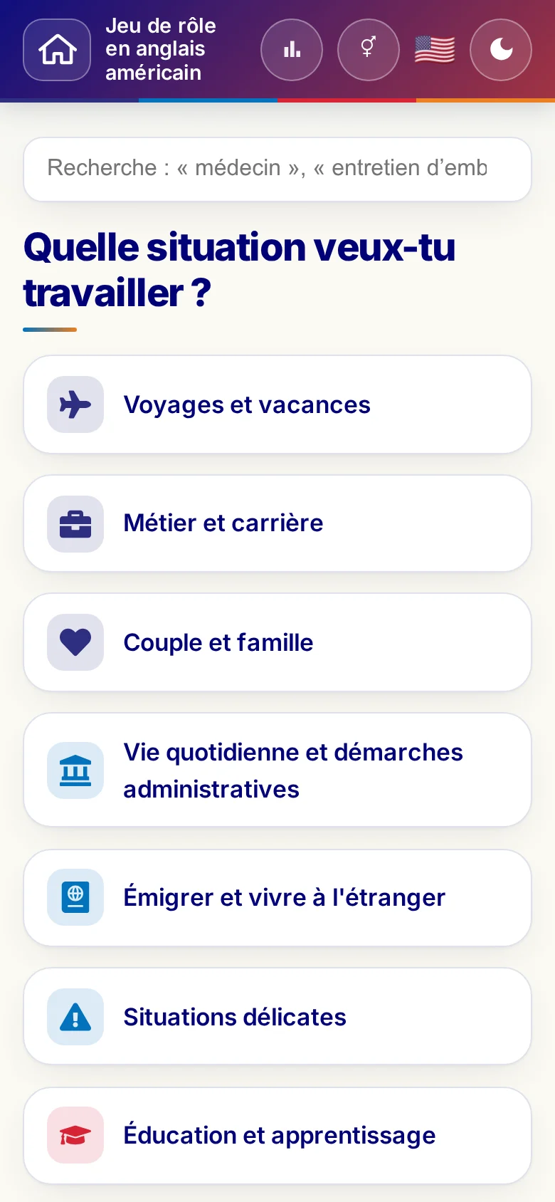 Mobile&nbsp;: les univers thématiques des jeux de rôle.