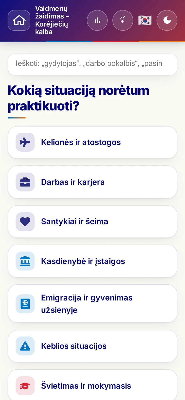 Telefonas: vaidmenų žaidimų teminiai pasauliai.