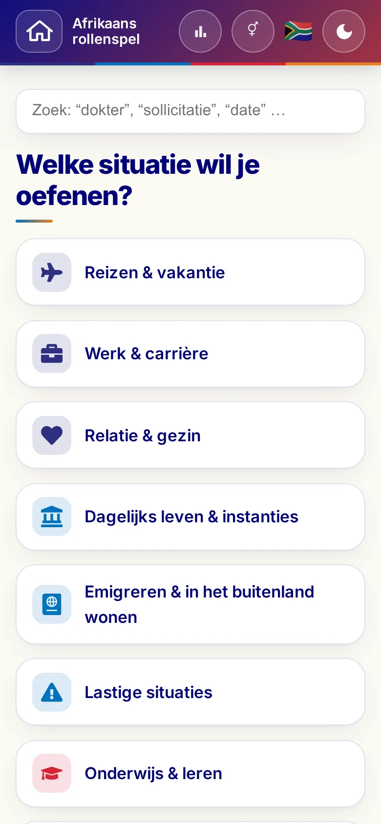 Telefoon: de themawerelden van het Taalrollenspel.