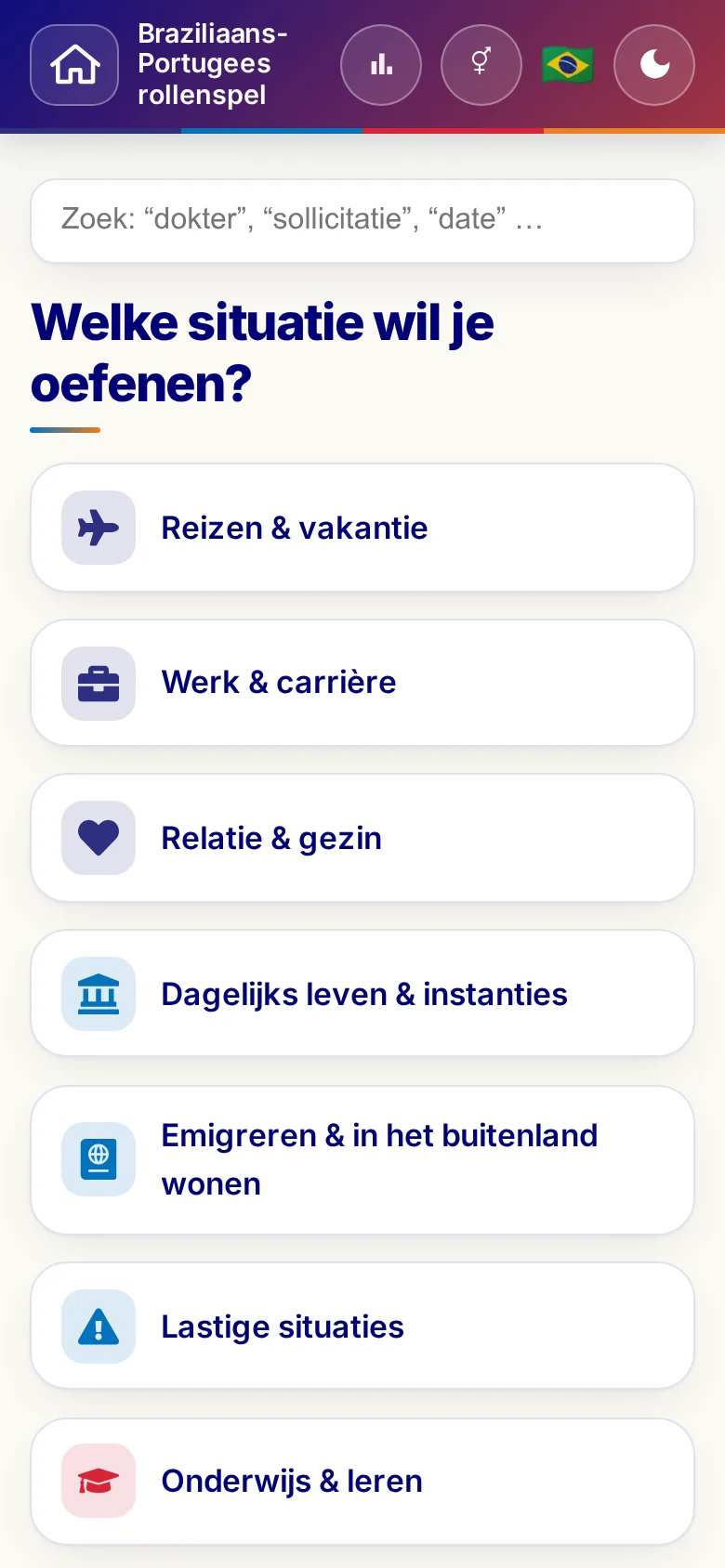 Telefoon: de themawerelden van het Taalrollenspel.