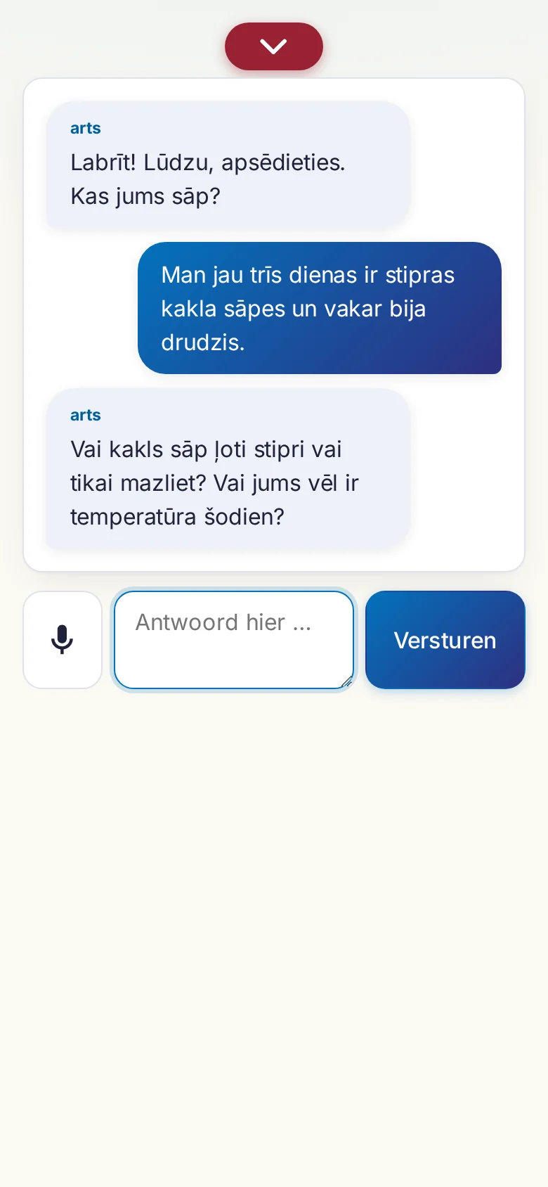 Telefoon: een lopend gesprek met invoer via de microfoon.