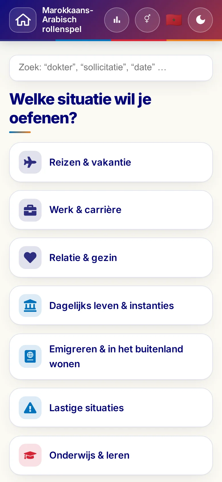 Telefoon: de themawerelden van het Taalrollenspel.