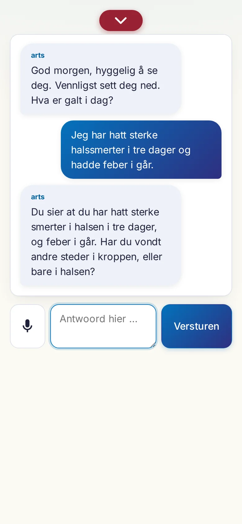 Telefoon: een lopend gesprek met invoer via de microfoon.