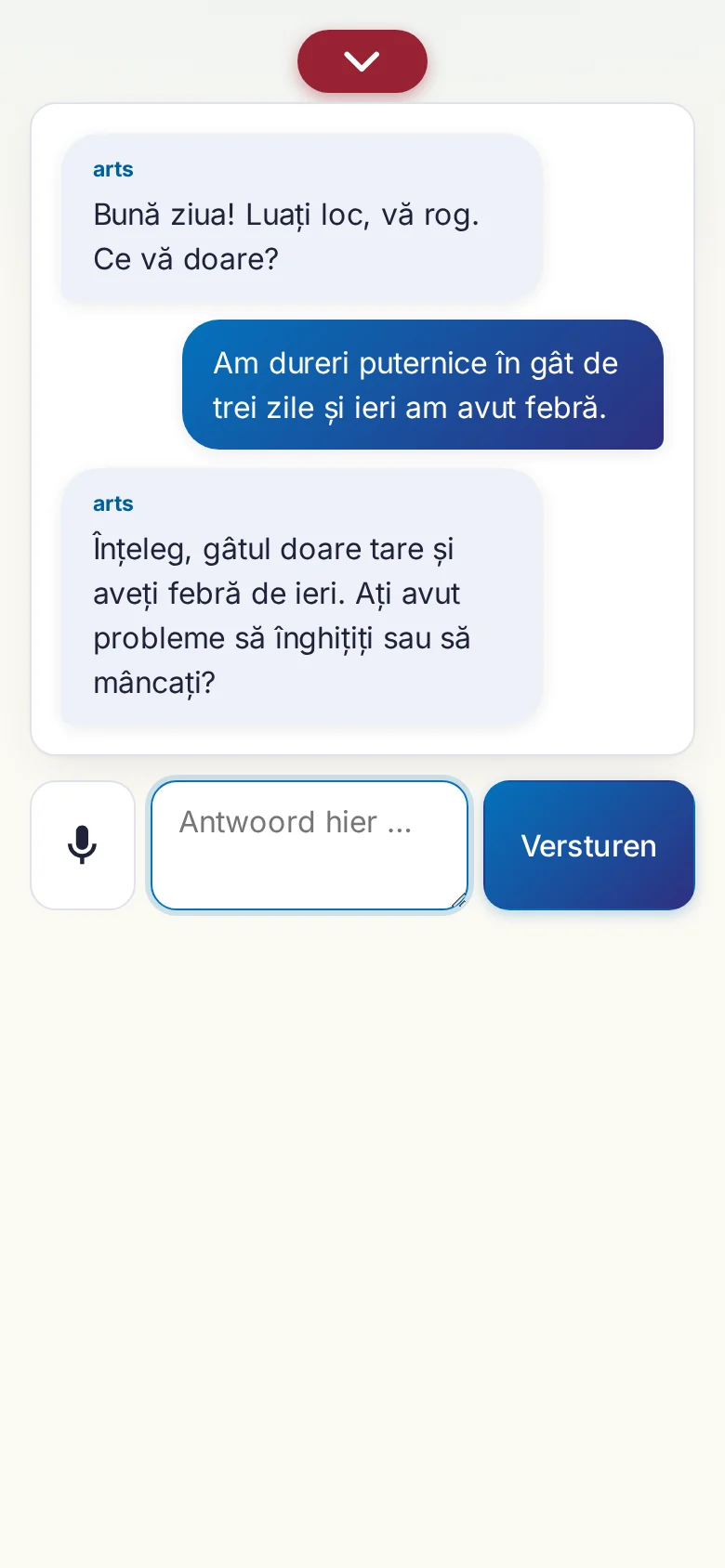 Telefoon: een lopend gesprek met invoer via de microfoon.