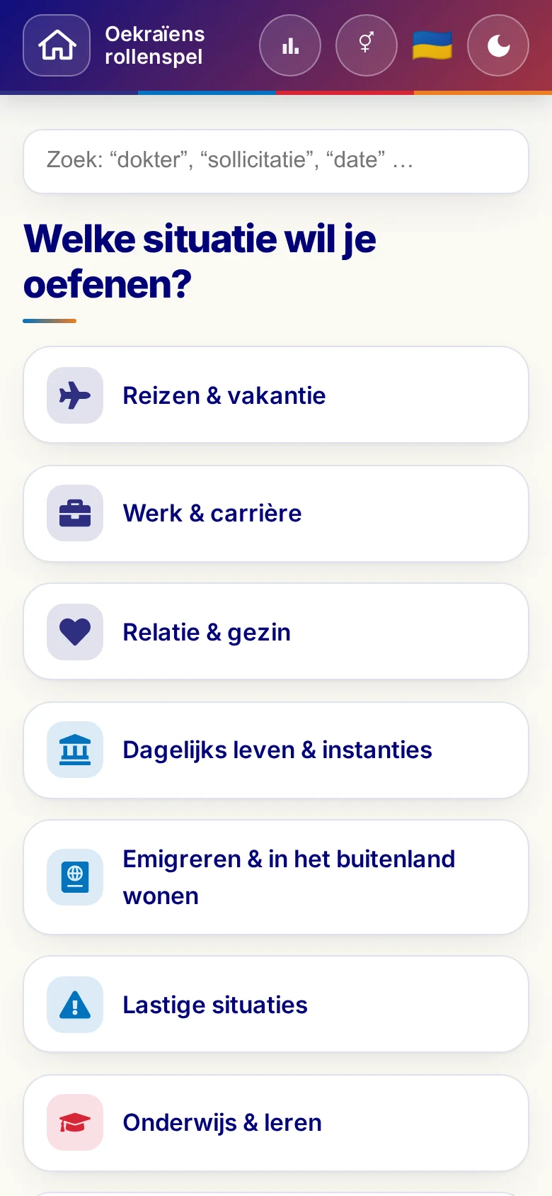 Telefoon: de themawerelden van het Taalrollenspel.