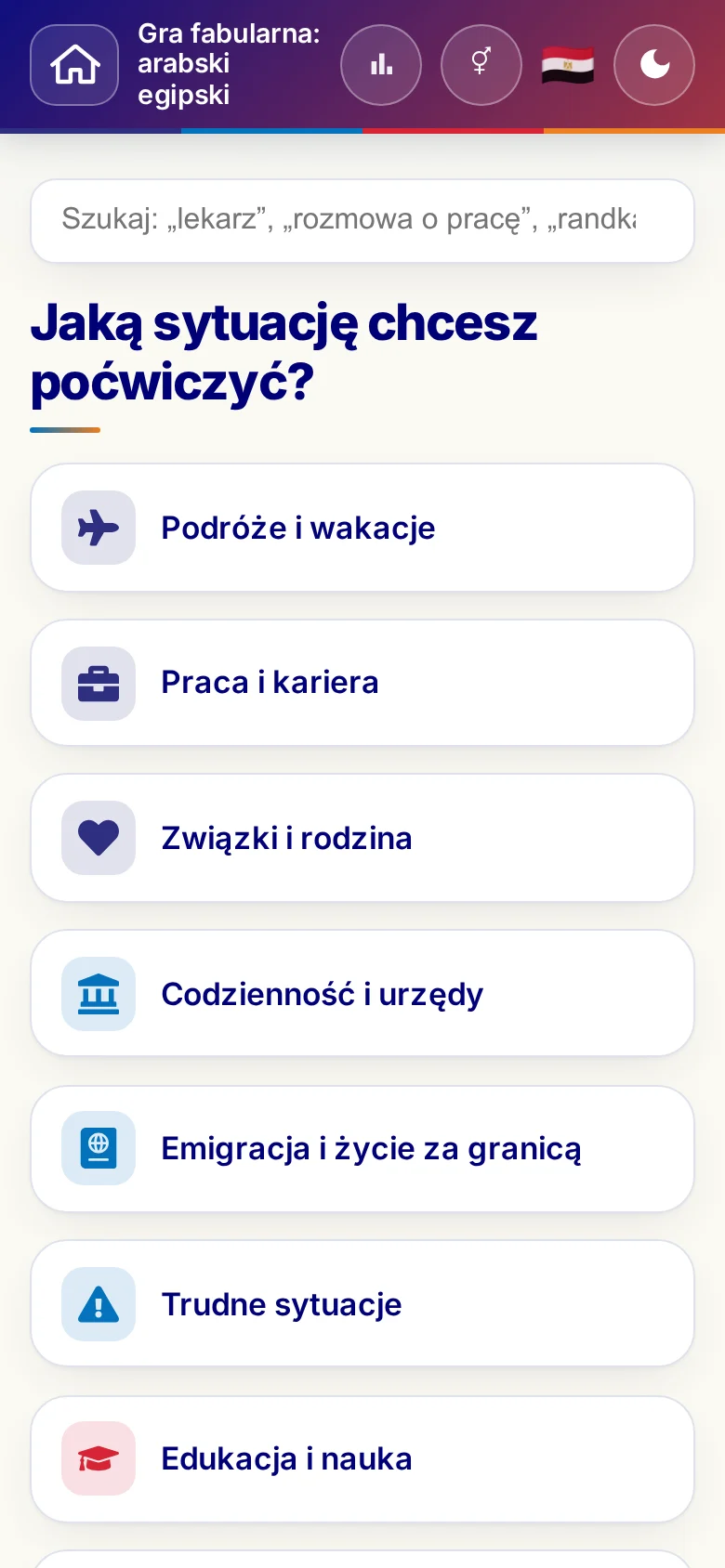 Telefon: światy tematyczne scenek dialogowych.