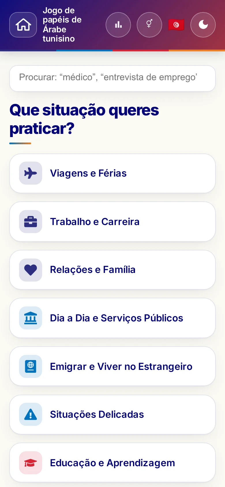 Telemóvel: os mundos temáticos dos Jogos de papéis.