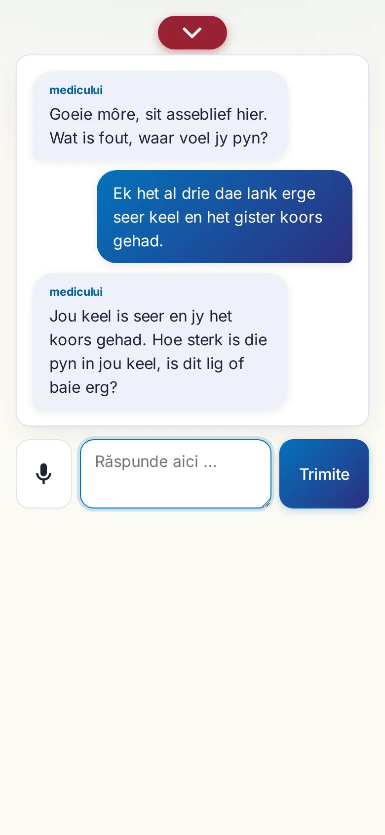 Telefon: o conversație în desfășurare, cu introducere prin microfon.