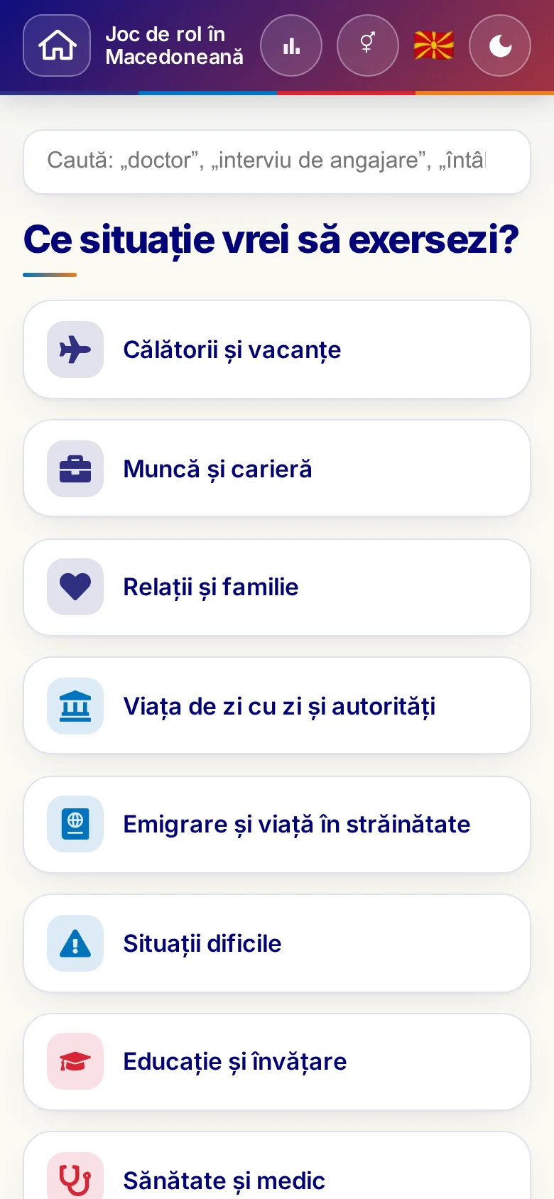 Telefon: situațiile de viață din Jocurile de rol.
