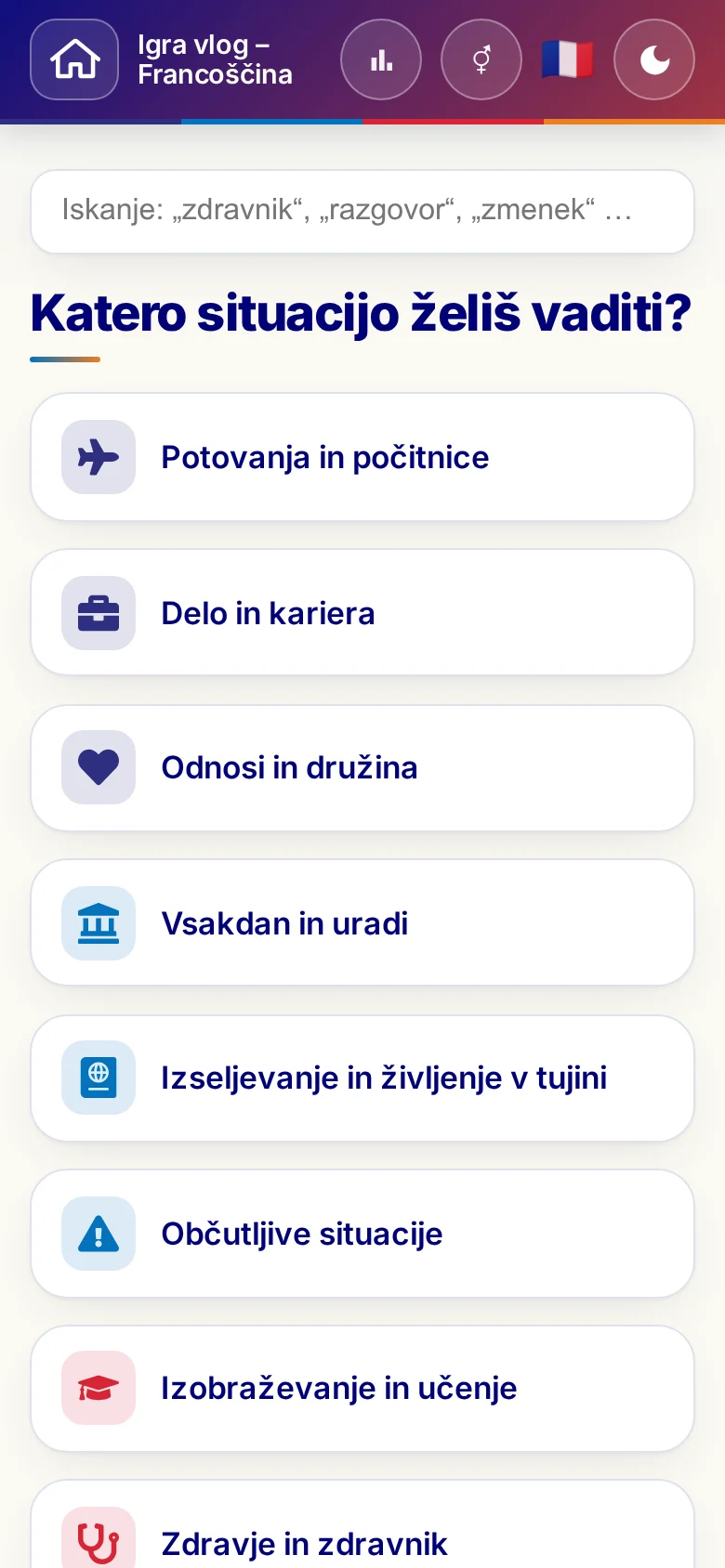 Telefon: tematski sklopi iger vlog.