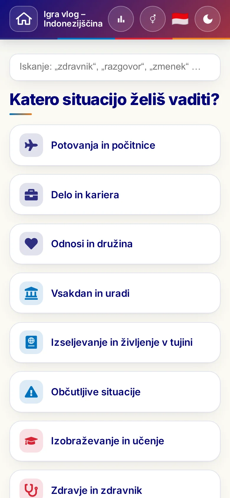 Telefon: tematski sklopi iger vlog.