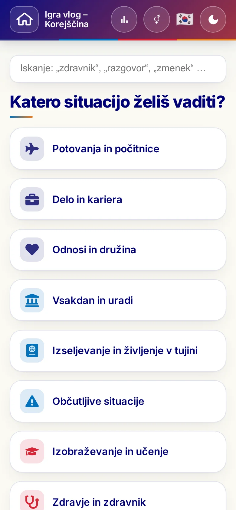 Telefon: tematski sklopi iger vlog.