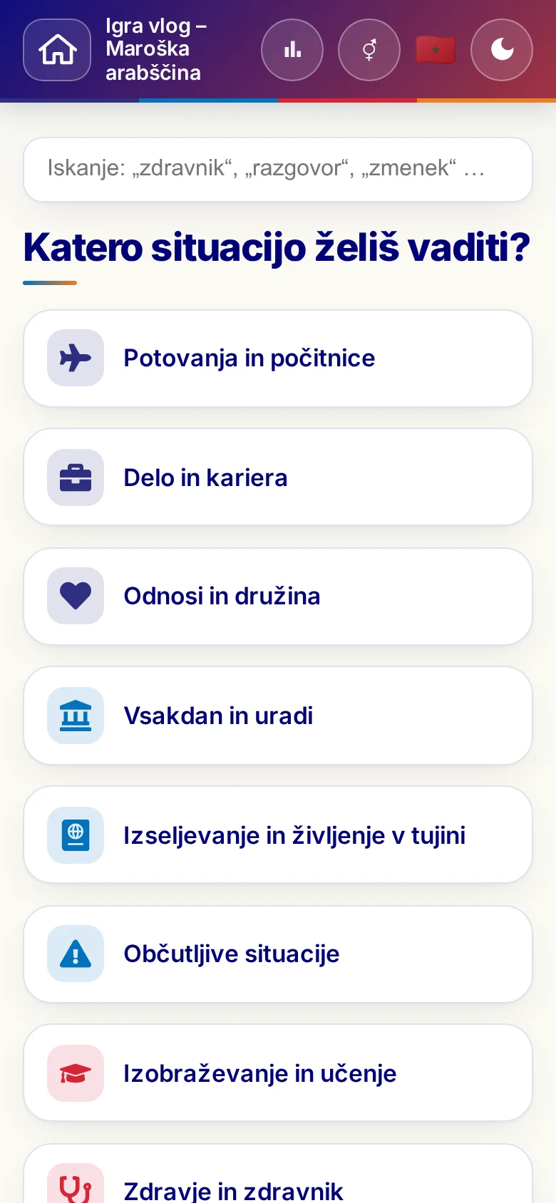 Telefon: tematski sklopi iger vlog.