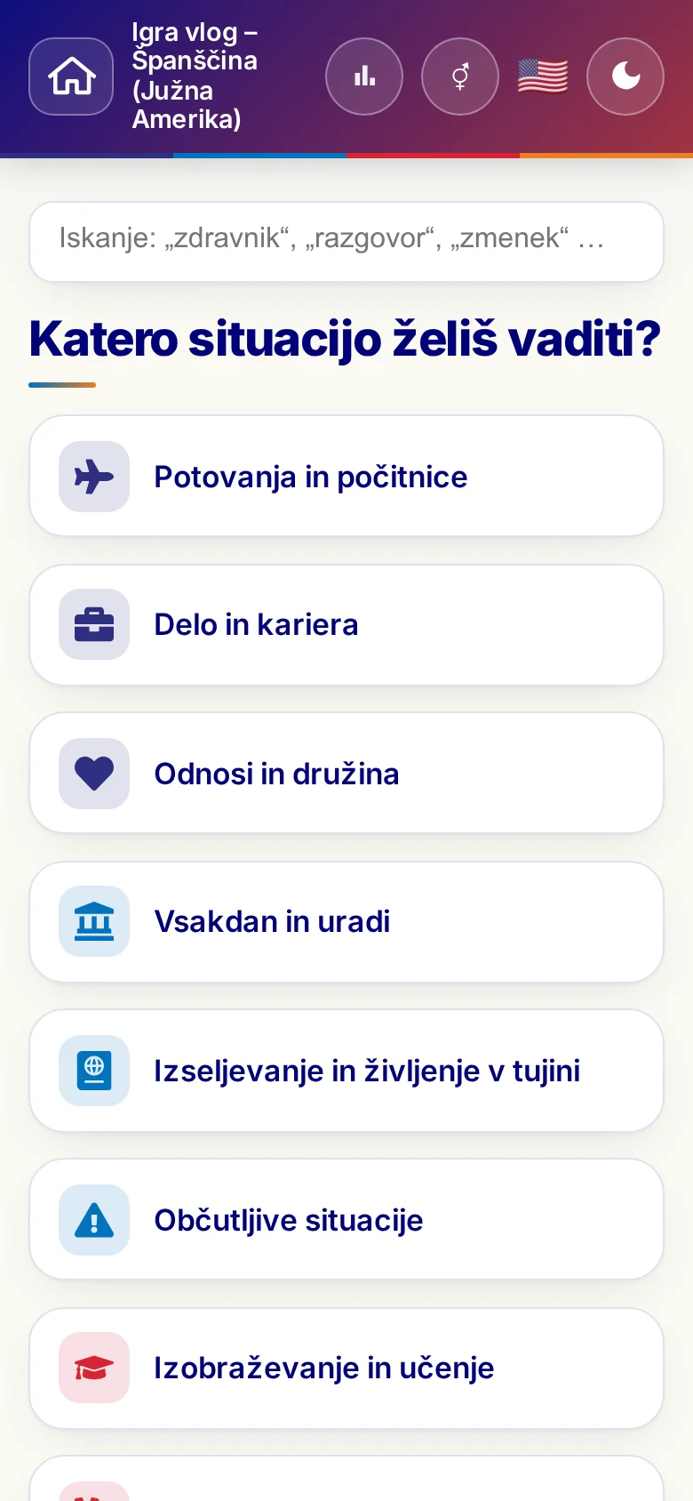 Telefon: tematski sklopi iger vlog.