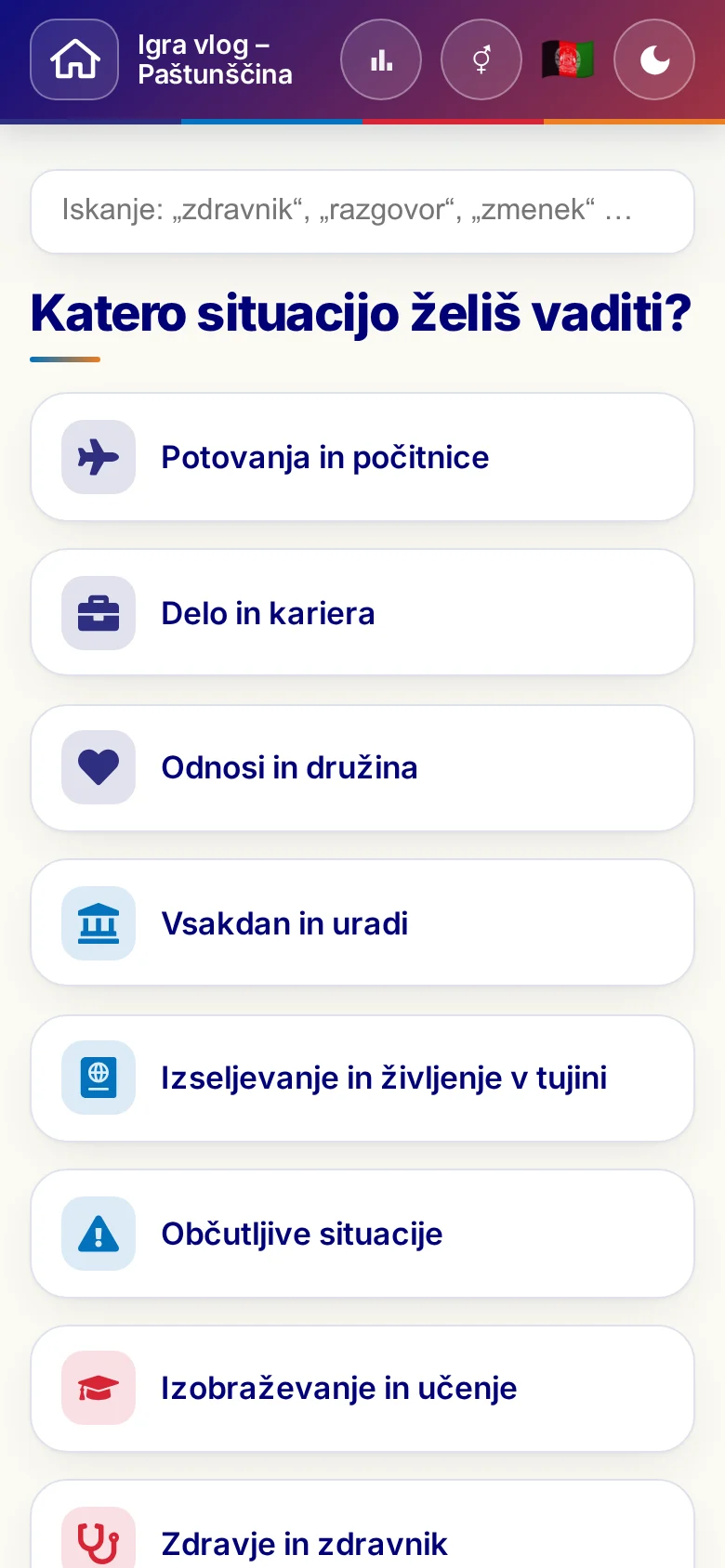 Telefon: tematski sklopi iger vlog.