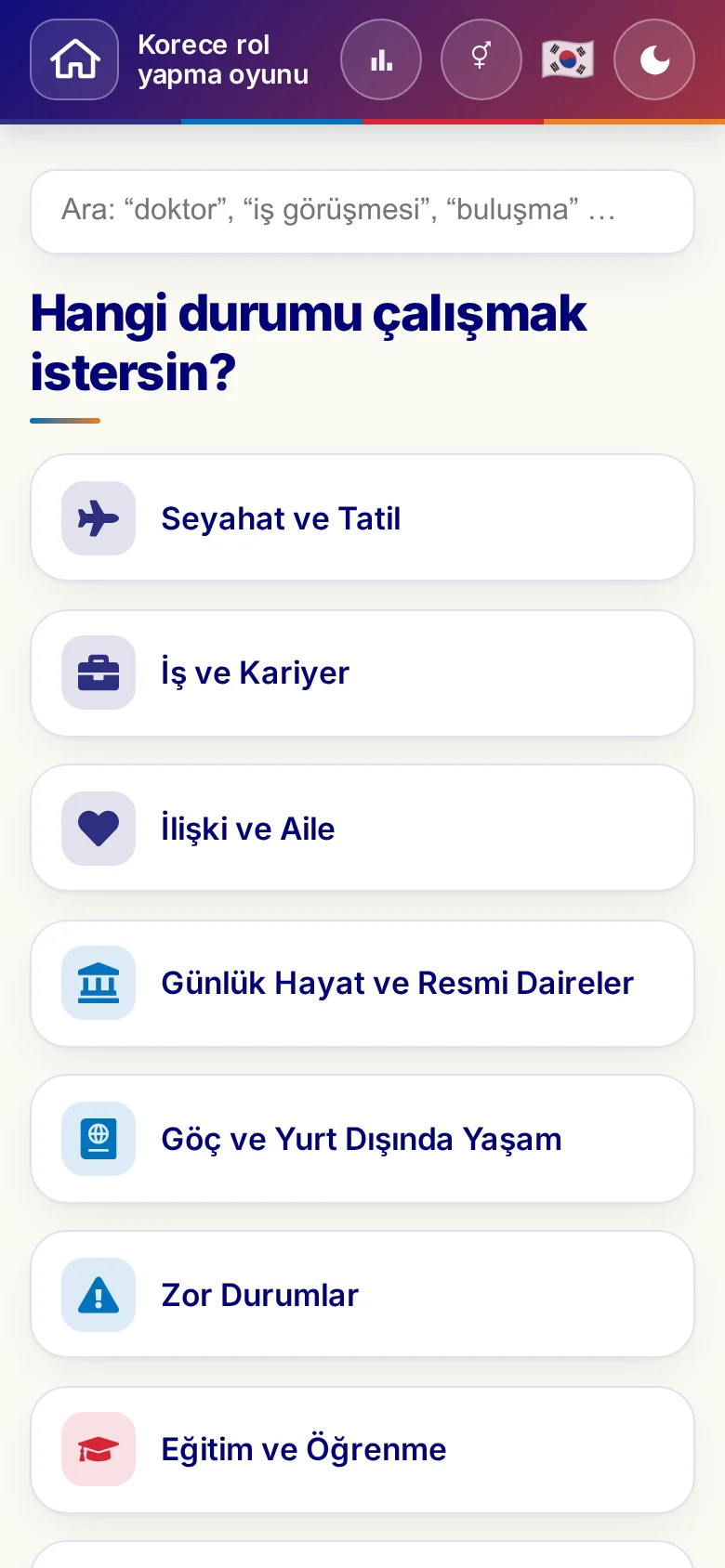 Telefon: rol yapma oyunlarının tema dünyaları.
